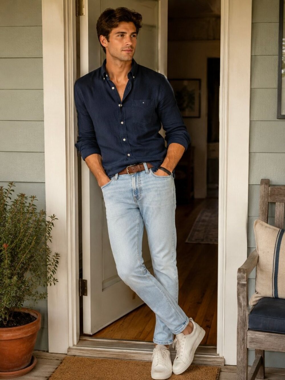 EUC Men's Madewell Coolmax Slim Denim Edition Jeans Homeway Wash 32 x 32